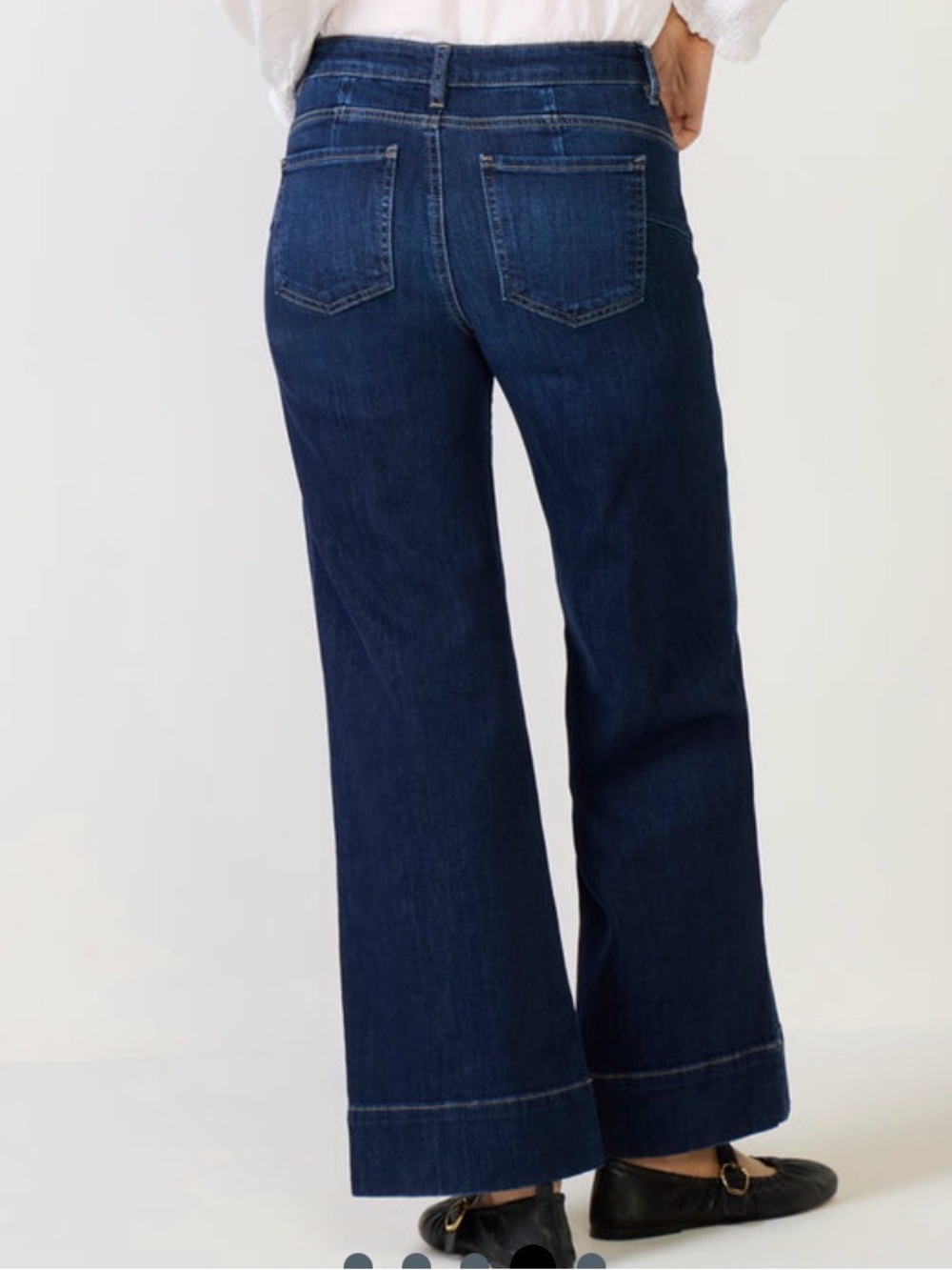 KUT From The Kloth - Maya Fab Ab Wide Leg Jeans (Dark Wash Size 4) - Picture 2 of 8